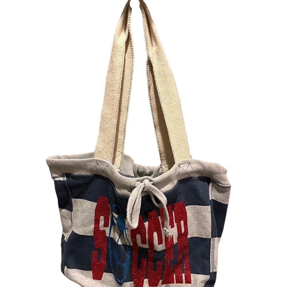 Truly Whimsical jersey and canvas soccer‎ bag